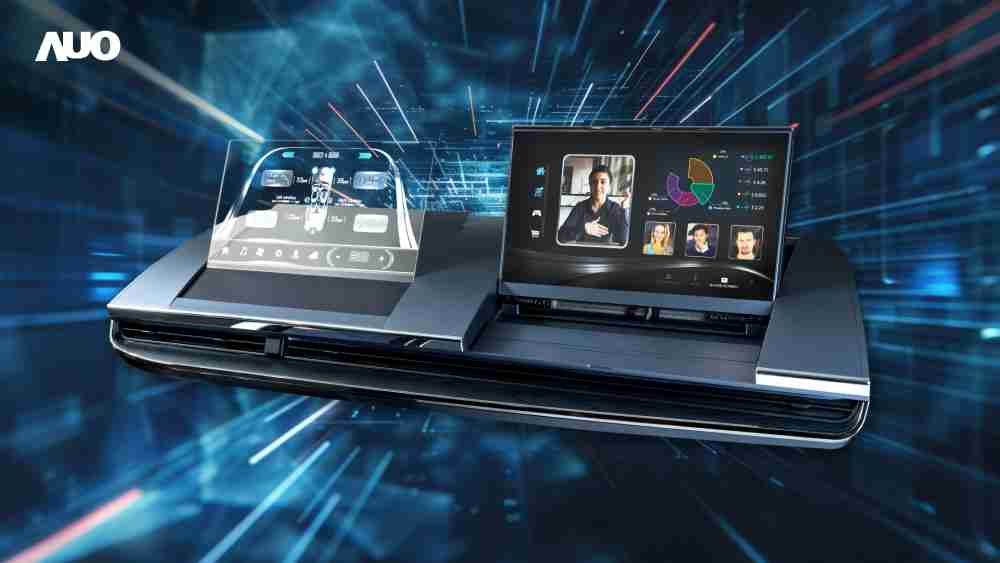 壹号平台Micro LED Display HMI解决方案打造透明Micro LED前座仪表，，，，呈现信息并保留驾驶视野开阔；亦为副驾驶座乘客打造收放自如的Micro LED屏幕，，，在不影响显示质量的前提于显示区内建镜头，，，让用户能与视讯对象直接眼神接触，，，提供绝佳的双向沟通体验