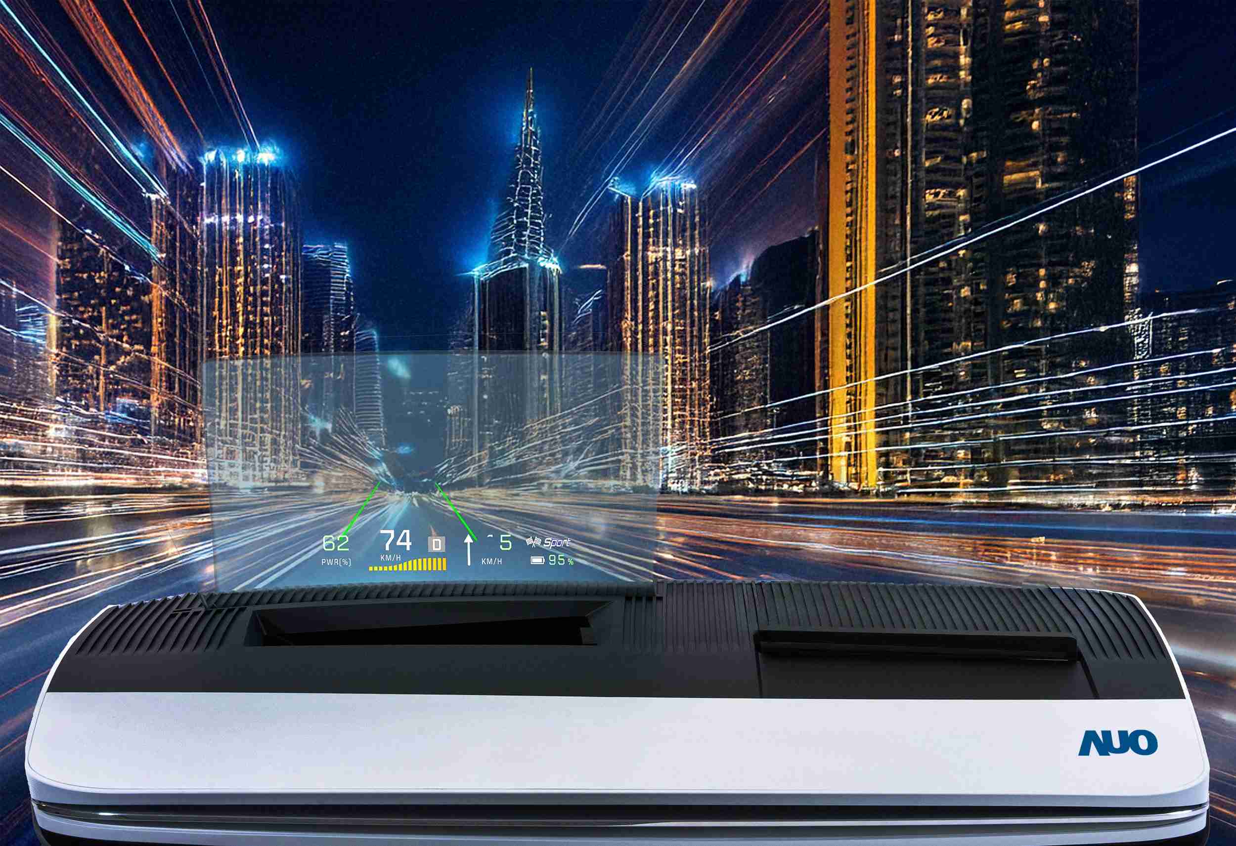 壹号平台推出13吋Micro LED抬头显示器，，提供高入眼亮度、、高色彩饱和度的显示质量，，，在阳光下或黑暗中都清晰可见，，，并利用Micro LED模块体积小的优势，，解决车用空间有限的痛点